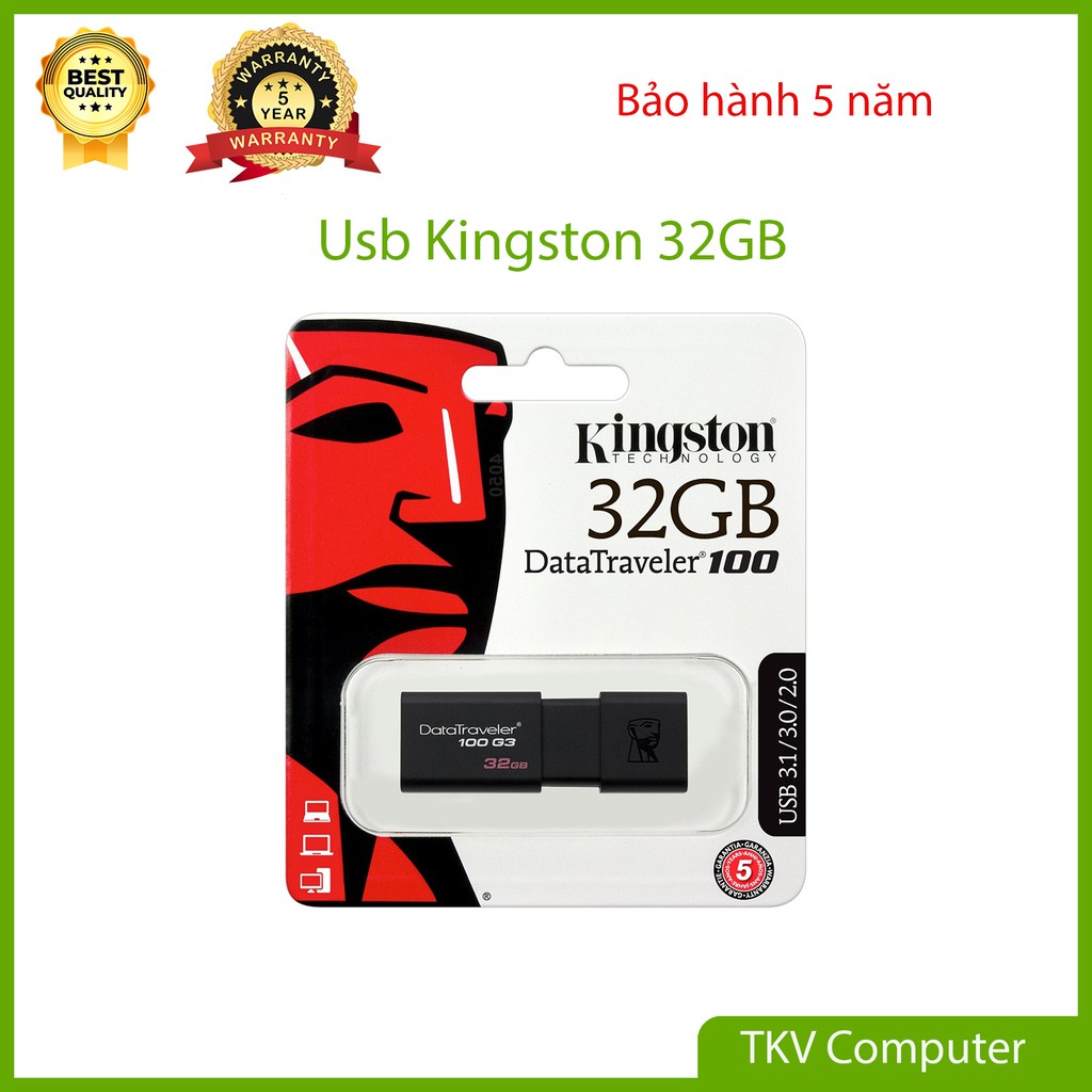 Usb Kingston DataTraveler 100 G3 32GB nắp trượt