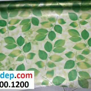 Decal dán kính/kiếng lá xanh