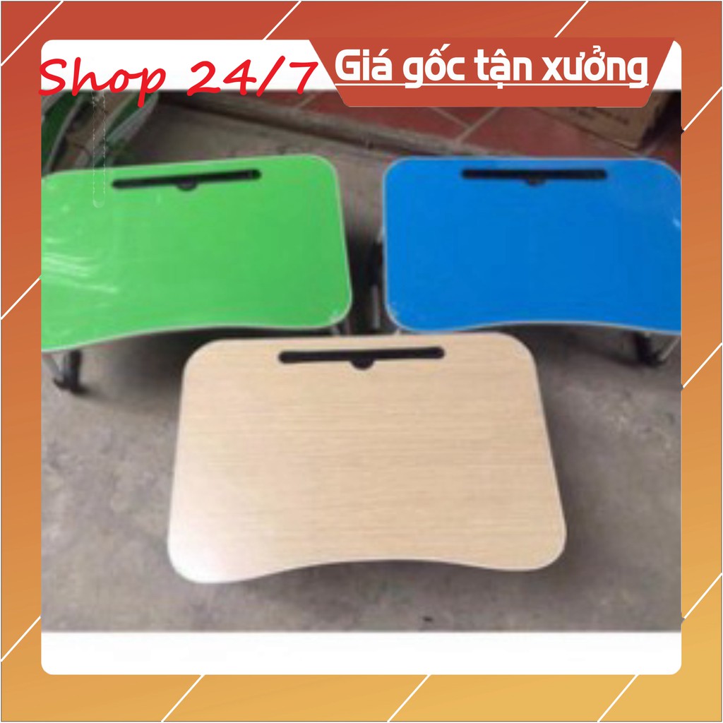 Bàn Để Laptop Đa Năng Gấp Gọn, Có Khe Để Ipad, Nhỏ Gọn Siêu Tiện Dụng, Giá Bán Bằng Giá Tại Xưởng - Shop 24/7