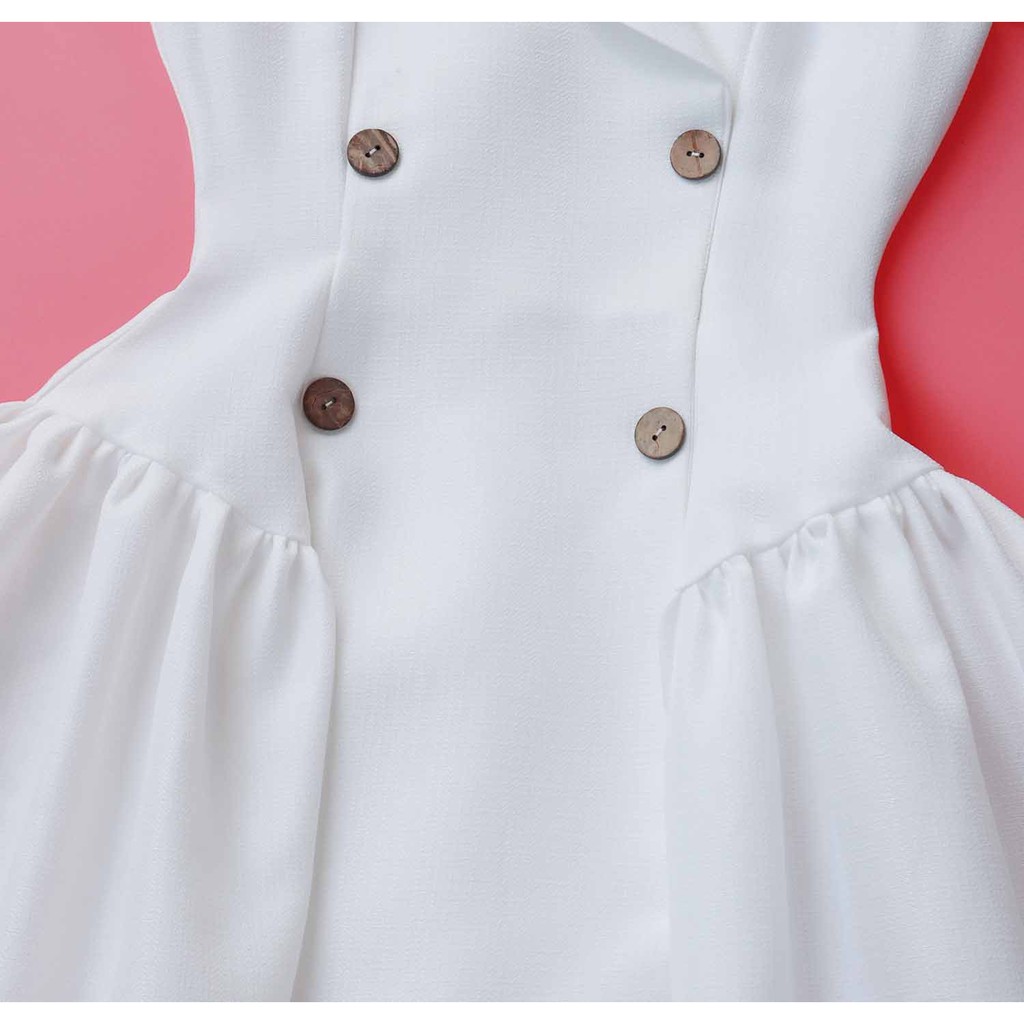 [Mã FATHANG5 giảm 10K đơn 50K] [HÀNG CAO CẤP] Đầm vest trắng đi tiệc cưới, dạo phố, đi chơi, đi làm xinh xắn, sang trọng | BigBuy360 - bigbuy360.vn