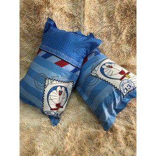 Combo 2 áo gối nằm cotton poly,45x65cm và 50x70cm,free ship,mẫu doremon lá thư