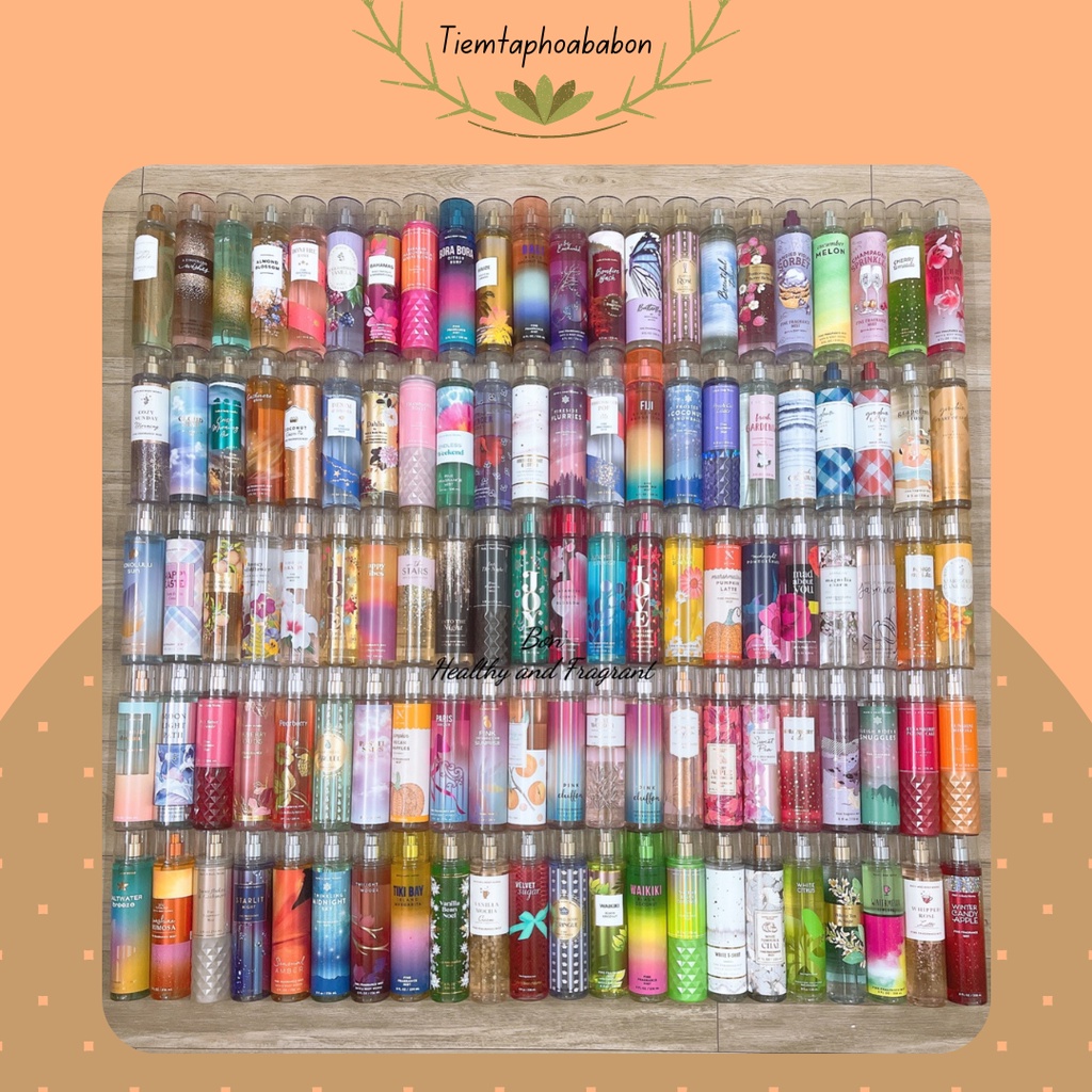 /Bill US - P2 - Dạng chấm - Mẫu thử 2ml/ Xịt thơm toàn thân 🍊(body mist) 🍊Bath&Body Works 🍊 nhiều mùi 🍊