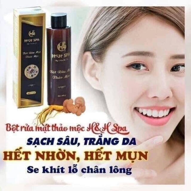 Bột Rửa Mặt Thảo Mộc H&H SPA