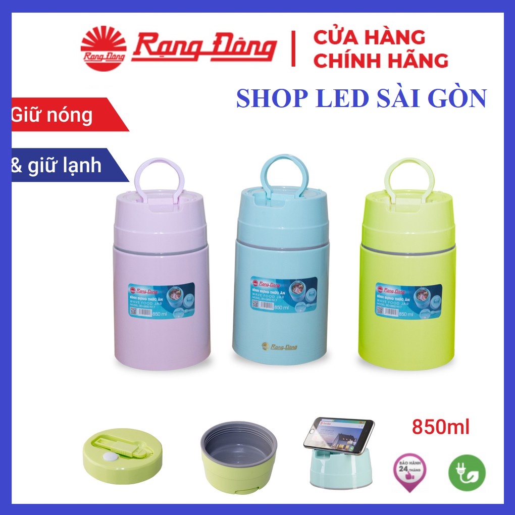 Bình giữ nhiệt đựng thức ăn, ủ cháo Rạng Đông mới RD 0850 N1.T