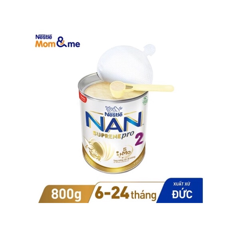 Sữa nan supremepro 2(800g) mẫu mới nhất date mới