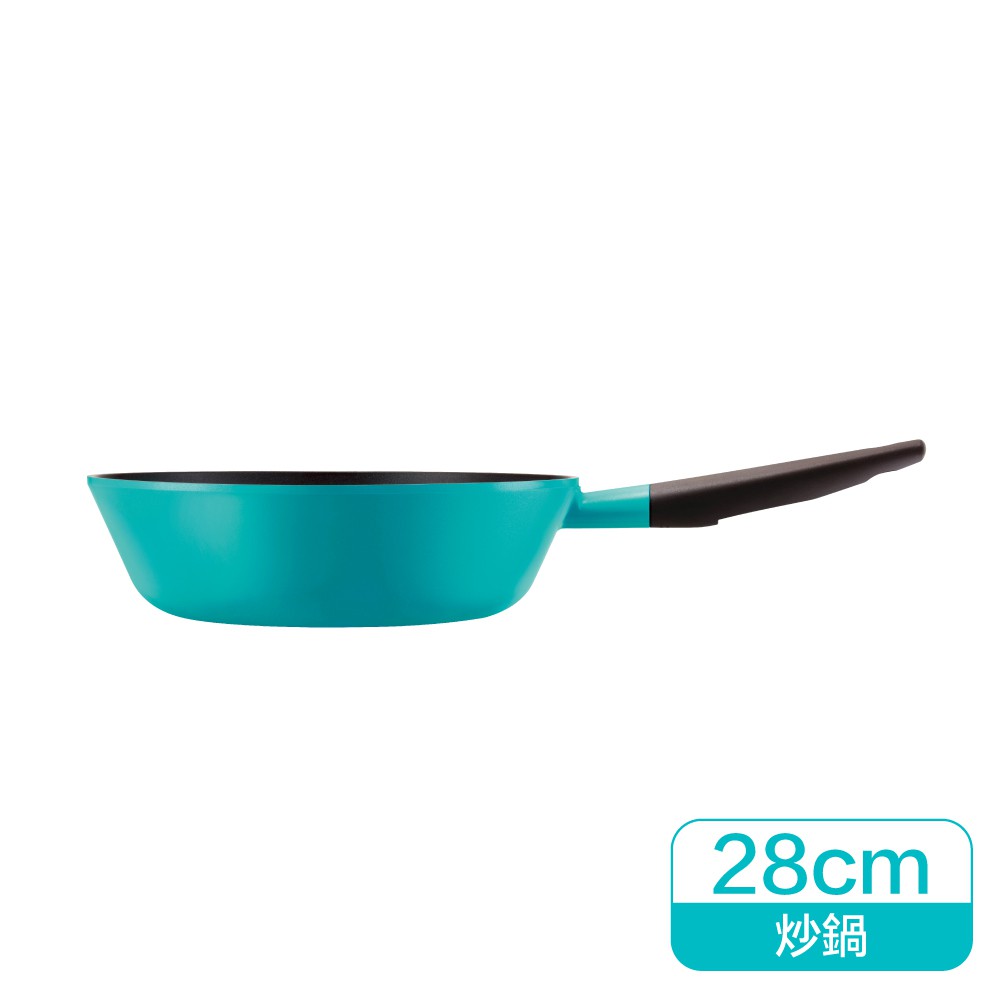 [Mã LIFEMALLCP4 giảm 12% đơn 250K] Chảo sâu lòng Lock&amp;Lock Minimal Wok Pan 28cm - màu xanh LJM2285