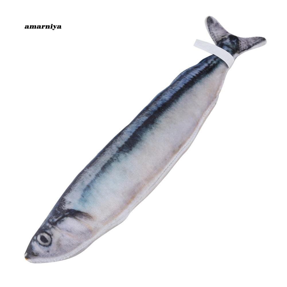 Cá đồ chơi nhồi bông cho mèo cưng