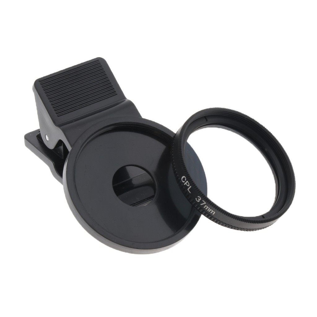 [HELLERY2] 37mm Circular Polarizing Filter CPL Filter Clip-on for Phone Lens