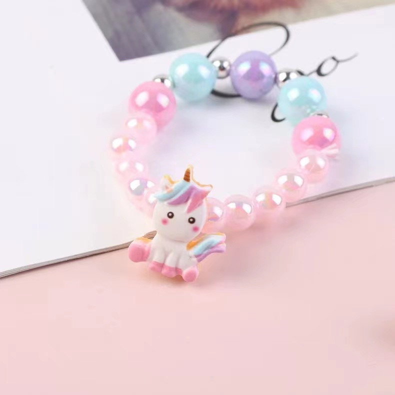 Vòng cổ, Vòng Tay Ngọc Trai Mặt Hình Kỳ Lân Cho Bé Gái