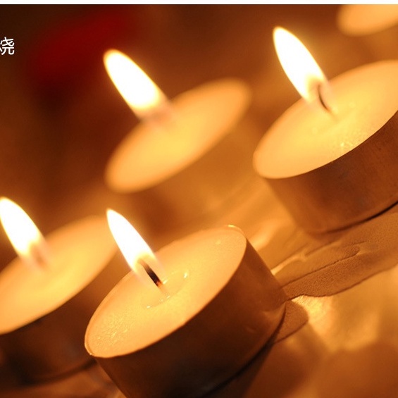 Nến tealight bơ sáp 100 viên/hộp không mùi không khói an toàn thăp hương thờ cúng khử mùi cháy 2h 3h