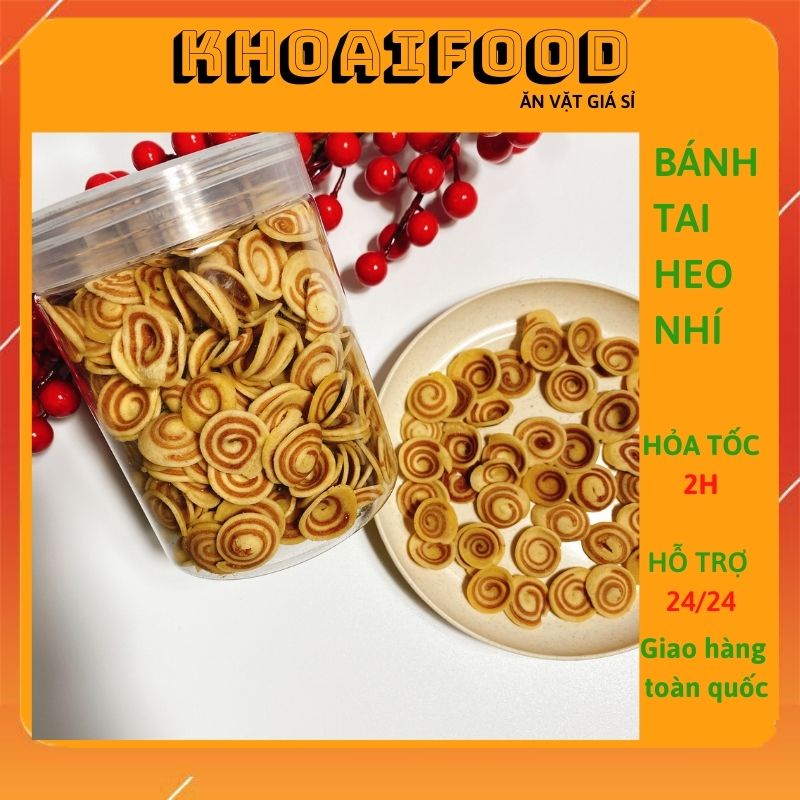 Bánh tai heo nhí truyền thống ăn vặt tuổi thơ ngày tết
