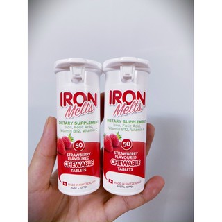 VIÊN SẮT NGẬM BỔ MÁU IRON MELTS ( Úc ) - 50v