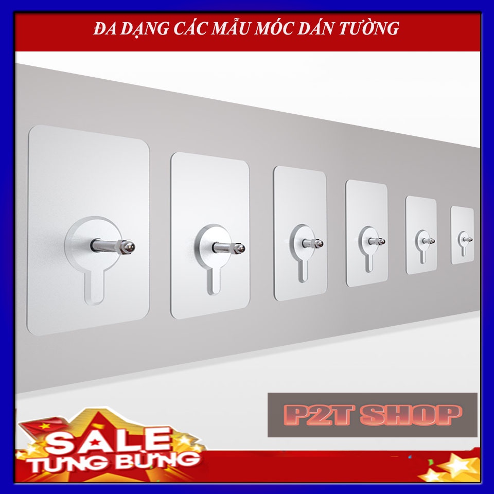 Miếng dán tường kèm đinh ốc vít để treo đồ, gắn giá, kệ, dán thanh chắn giường chịu lực 5 - 10Kg | BigBuy360 - bigbuy360.vn