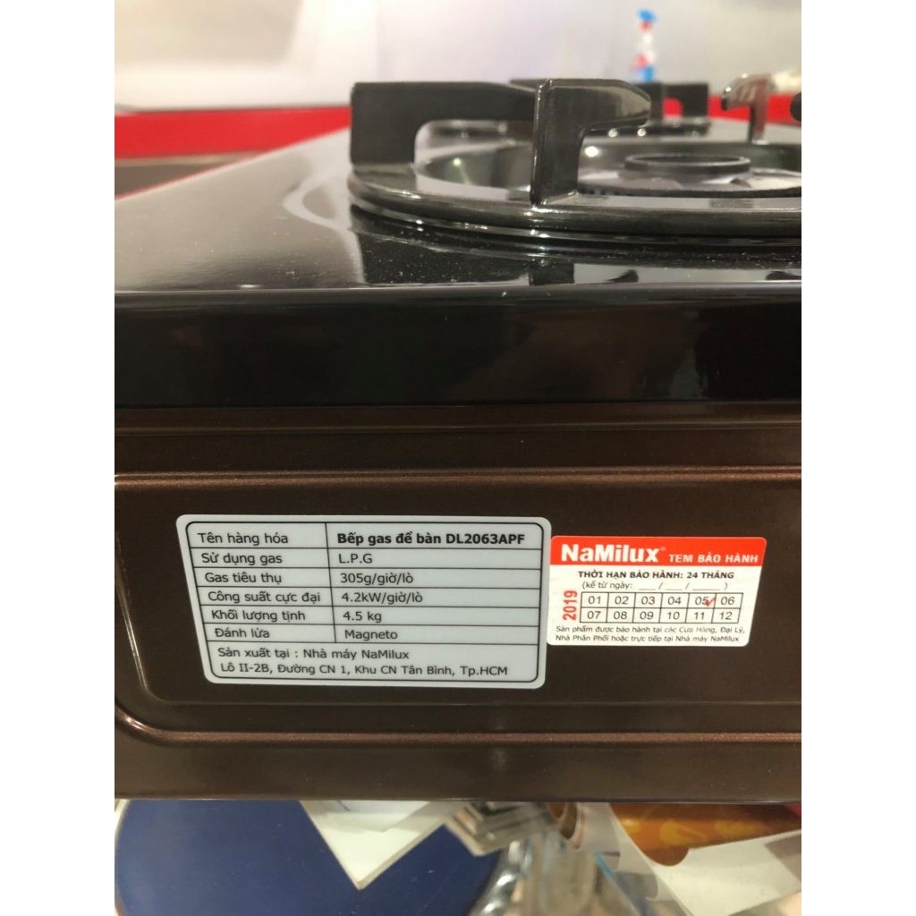 BẾP GAS ĐÔI NAMILUX 2063APF  - HÀNG CHÍNH HÃNG 100%