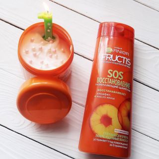 Gội,xả Garnier Fructis Sos cho tóc hư tổn