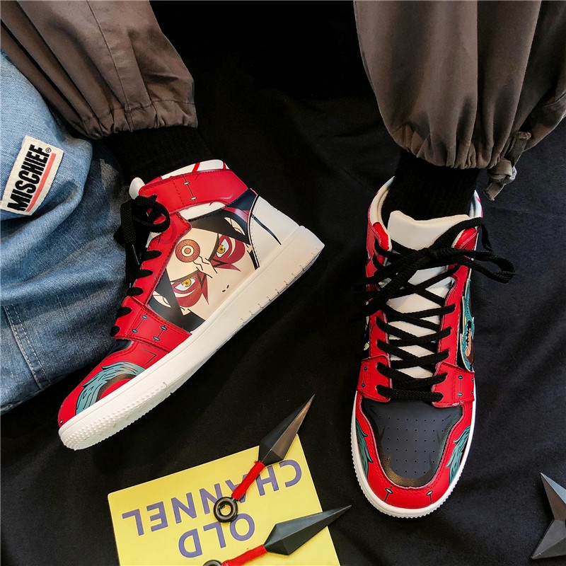 Stylish Naruto printed sneakers for men