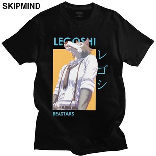 Áo thun tay ngắn cổ tròn in hình nhân vật Anime Legoshi Beastars cá tính hợp thời trang cho nam