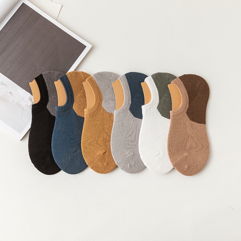 [SET 7 ĐÔI] Vớ Nam CỔ NGẮN cao cấp , Tất Cổ Ngắn Nam chất liệu cotton  thấm hút mồ hôi khử mùi kháng khuẩn thoáng khí