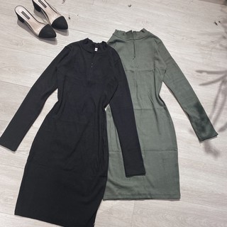 Váy body khoá xỏ ngón