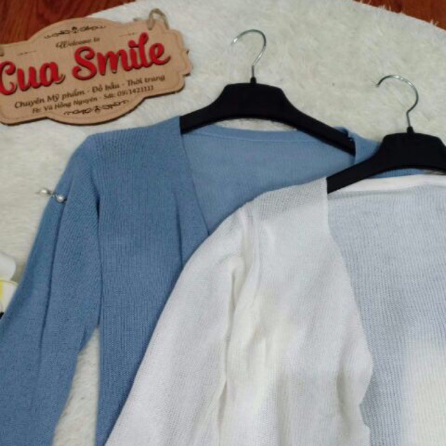 Áo khoác cardigan len mỏng siêu xinh