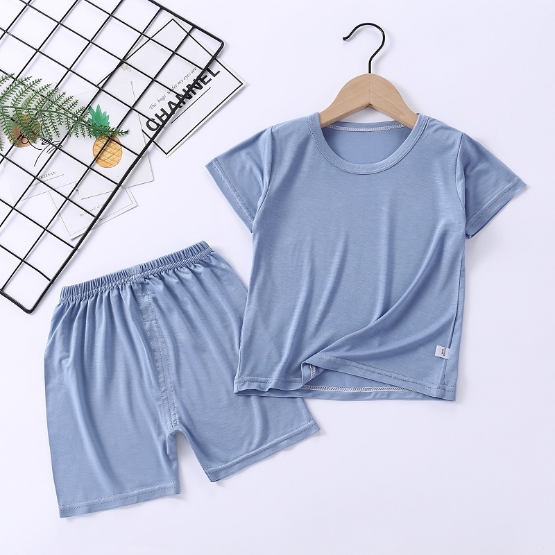 [Thun lạnh cao cấp] Quần áo Bé Trai, Bé Gái LOTUKA Dễ Thương, Bộ Cộc Tay Cho Bé Mặc Nhà, Bộ Đồ Trẻ Em Mùa Hè 4-18kg