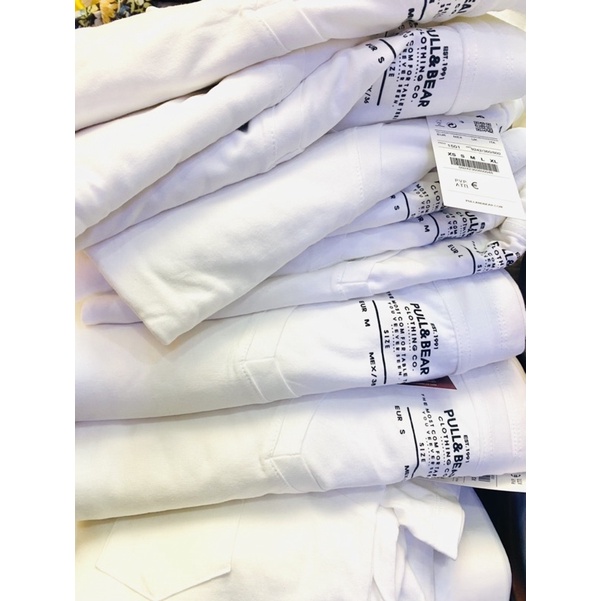 Áo thun cổ tim Nữ _ PullBear