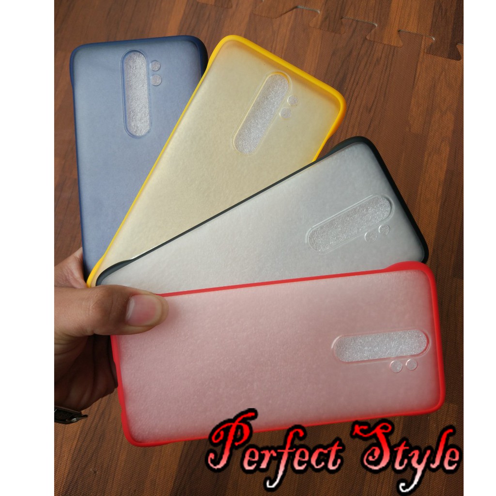 Ốp lưng viền Xiaomi note 8 / note 8 Pro mặt lưng nhám mờ cao cấp