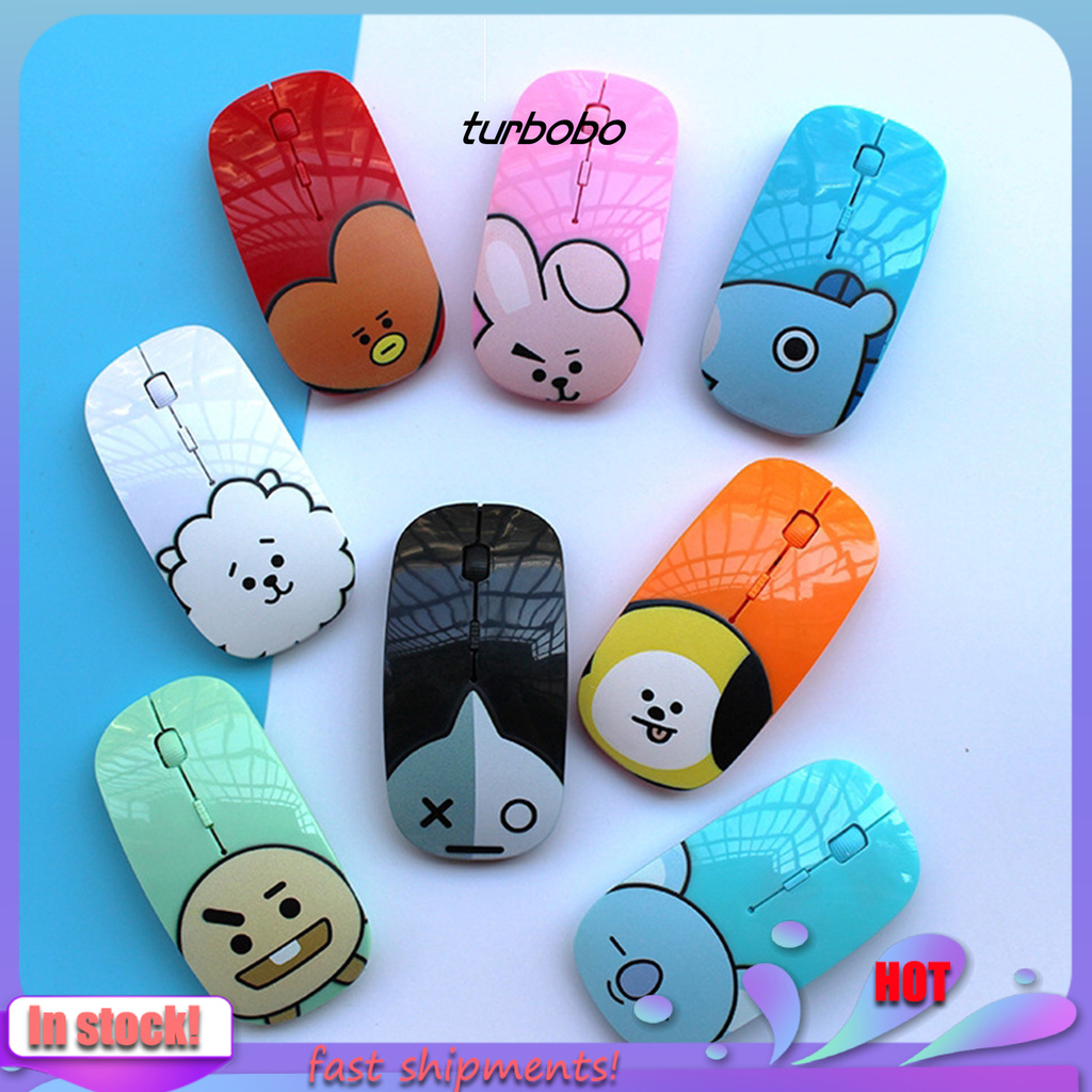 chuột không dây Họa Tiết Hoạt Hình Dễ Thương