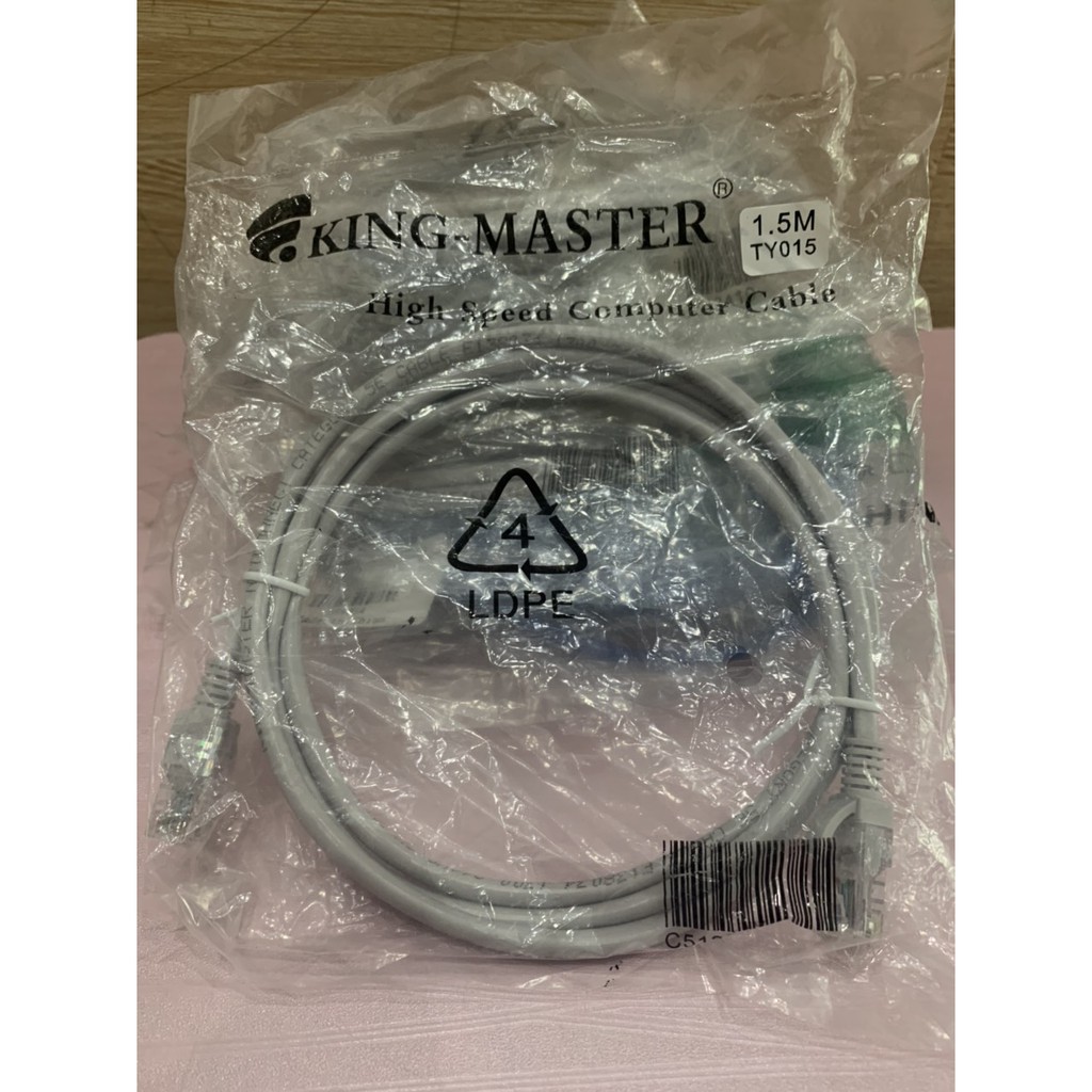 Dây cáp mạng 1,5M - 3M - 5M - 10M 15 MÉT 20 MÉT Cáp UTP CAT5E Kingmaster