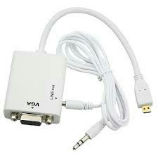 Cáp chuyển HDMI ra VGA có cổng âm thanh