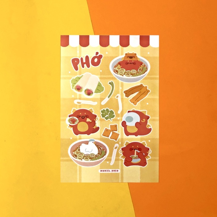 Sticker sheet nhiều hình dễ thương