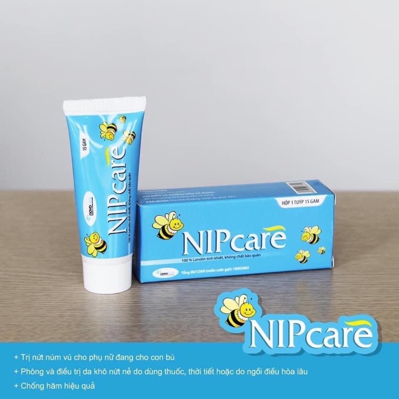 Nipcare kem bôi nứt đầu ti cho mẹ,hăm tã,mẩn ngứa cho bé