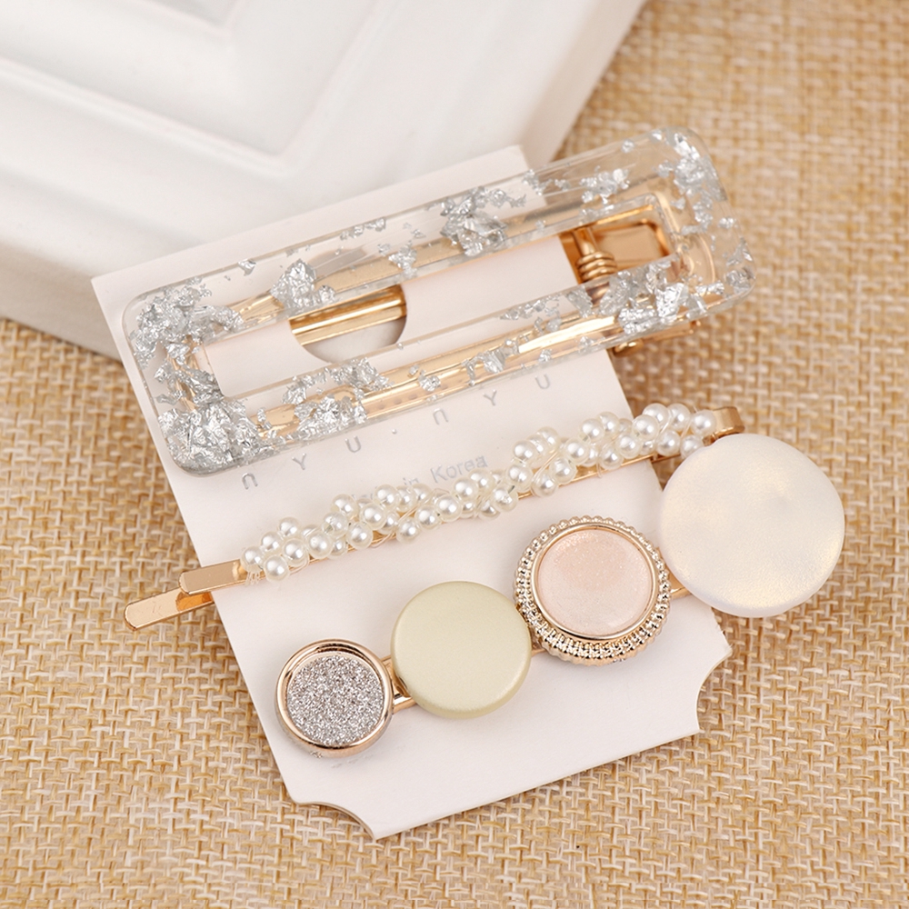 Bộ 3 kẹp tóc kiểu dáng xinh xắn thời trang cho nữ