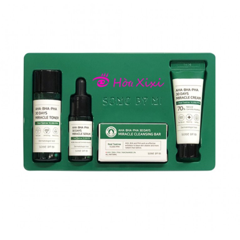 Bộ kit dưỡng da Some By Mi AHA BHA PHA 30 DAYS MIRACLE STARTER KIT EDITION (4 sản phẩm)