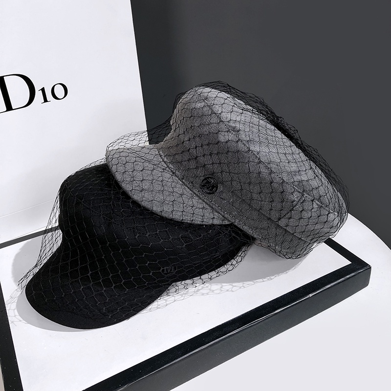 Mũ Beret Vải Gạc Phong Cách Retro Nhật Bản Mới Cho Nữ