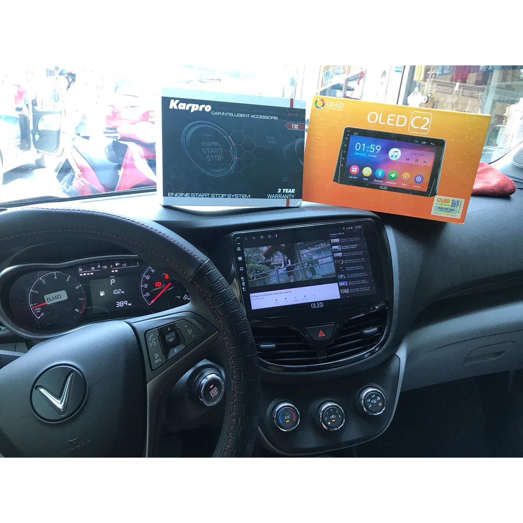Màn Hình Android 9inch OLED C2 New Xe VinFast Fadil - Cắm Giắc Zin, Chạy Sim 4G, ĐK Giọng Nói, Youtube Ẩn, Chỉ Đường