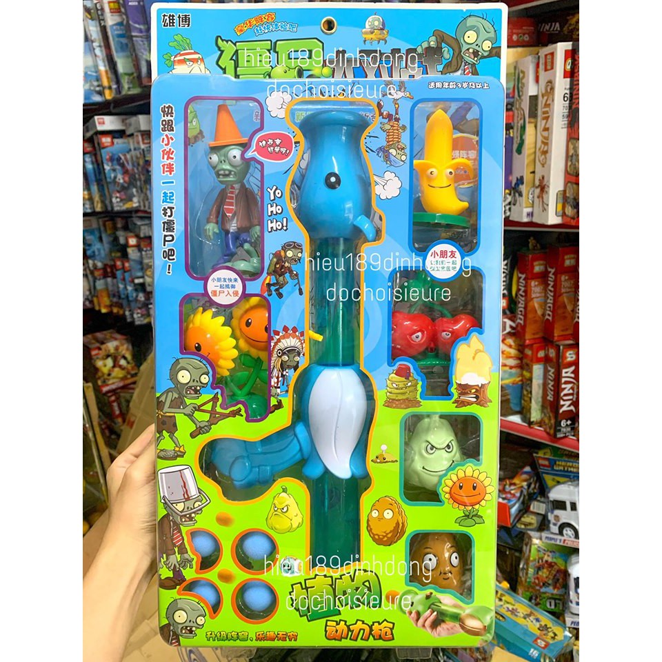 Vỉ Đồ Chơi Game Hot Plants vs Zombie hướng dương xanh