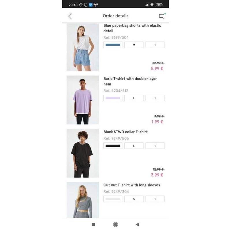 Trả order pull.and.bear