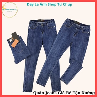 Quần jeans ôm nữ cạp cao, co dãn tốt, giá siêu rẻ. combo 2 quần 145k