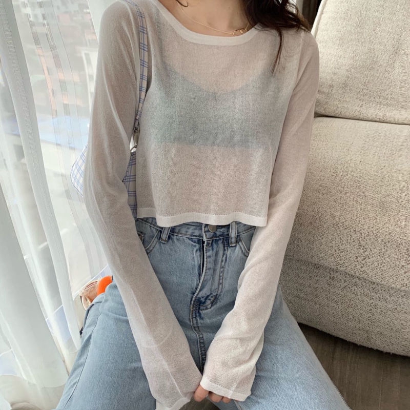 Áo Thun Mỏng Tay Dài Chống Nắng Thời Trang Mùa Hè Cho Nữ