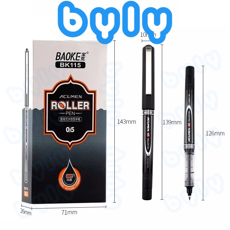 Bút ký tên gel mực nước Acumen Roller ngòi 0.5mm BK115 Baoke - Byly Store