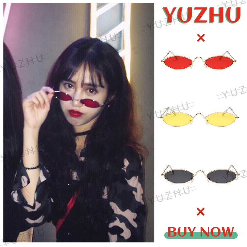 Kính Mát Hình Oval Phong Cách Hip Hop Dành Cho Nữ