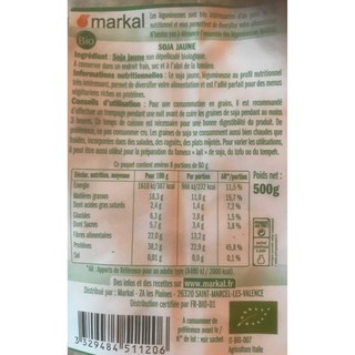 Đậu nành hữu cơ 500g - Markal