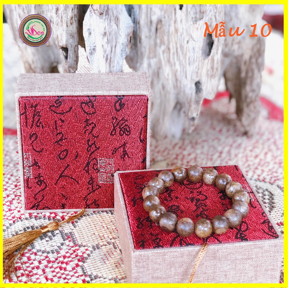 Vòng tay Trầm Hương Tốc cao cấp tự nhiên 100% - Mẫu 10 - 12 ly - (Trầm Hương Búp Sen)