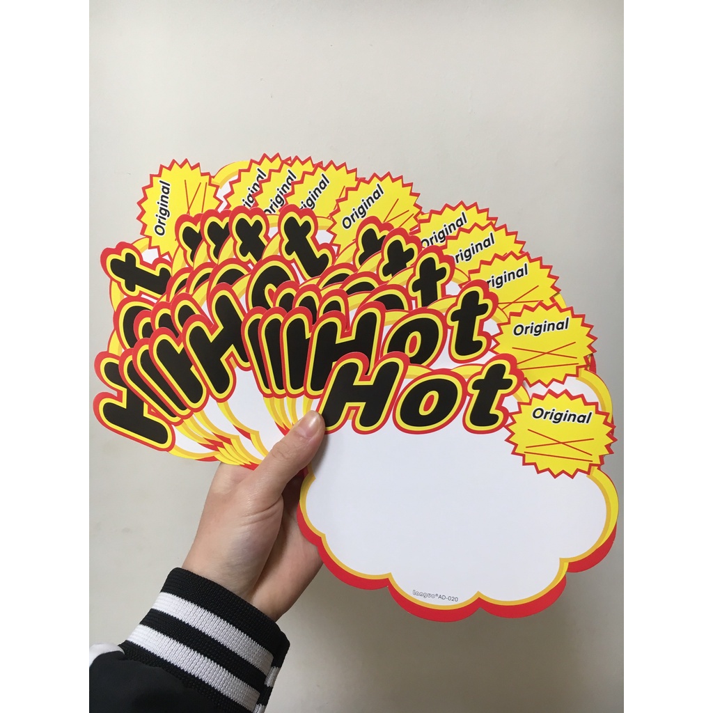 Túi giấy HOT, giấy sale, giấy Hot có khoảng trắng, 1 túi 10 tờ, trang trí gian hàng