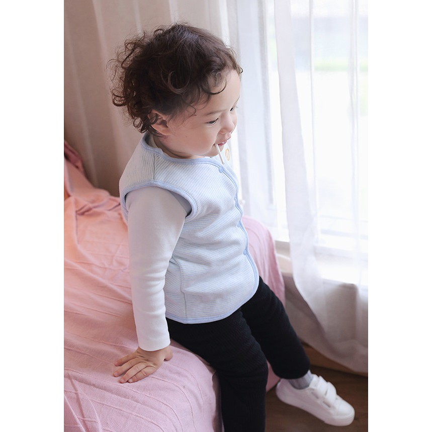 Áo gile cotton trần bông cho bé trai và bé gái 0-4 tuổi