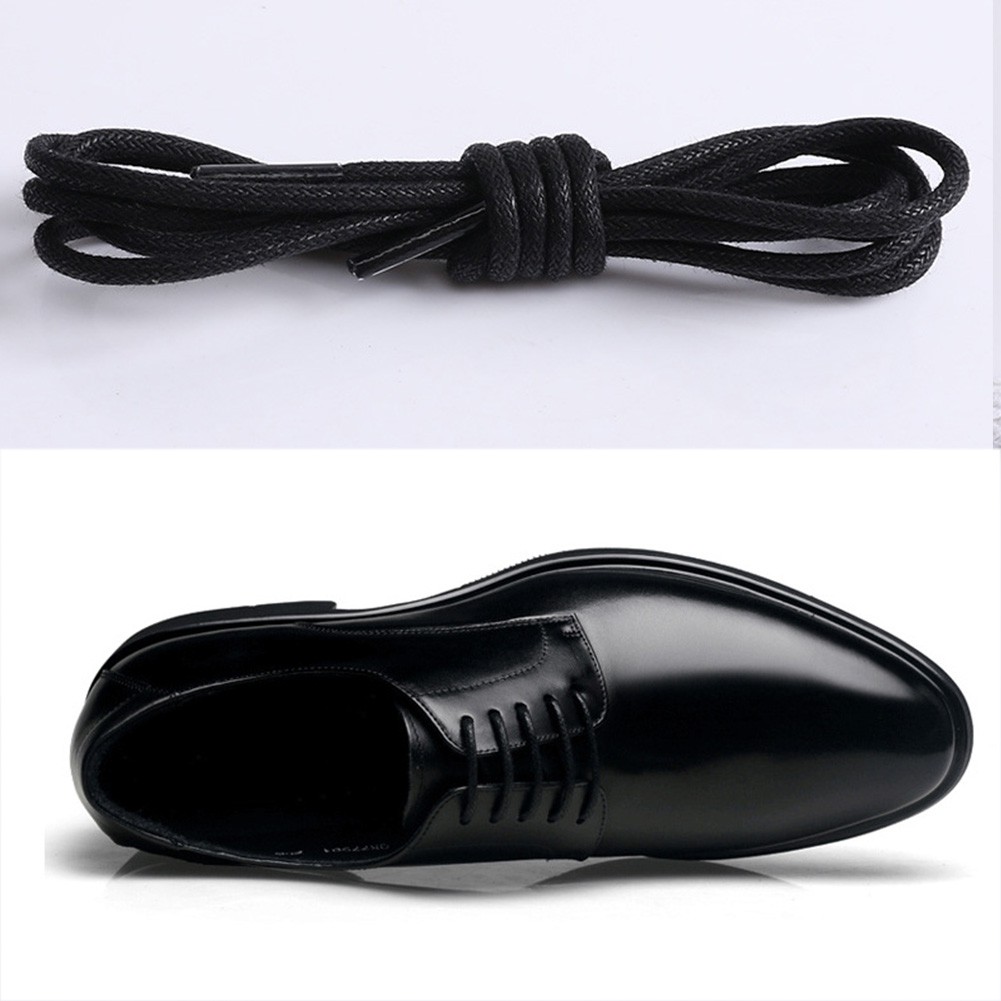 Unisex Waxed Shoelaces Oxford Sneaker Shoe Laces Strings Hot