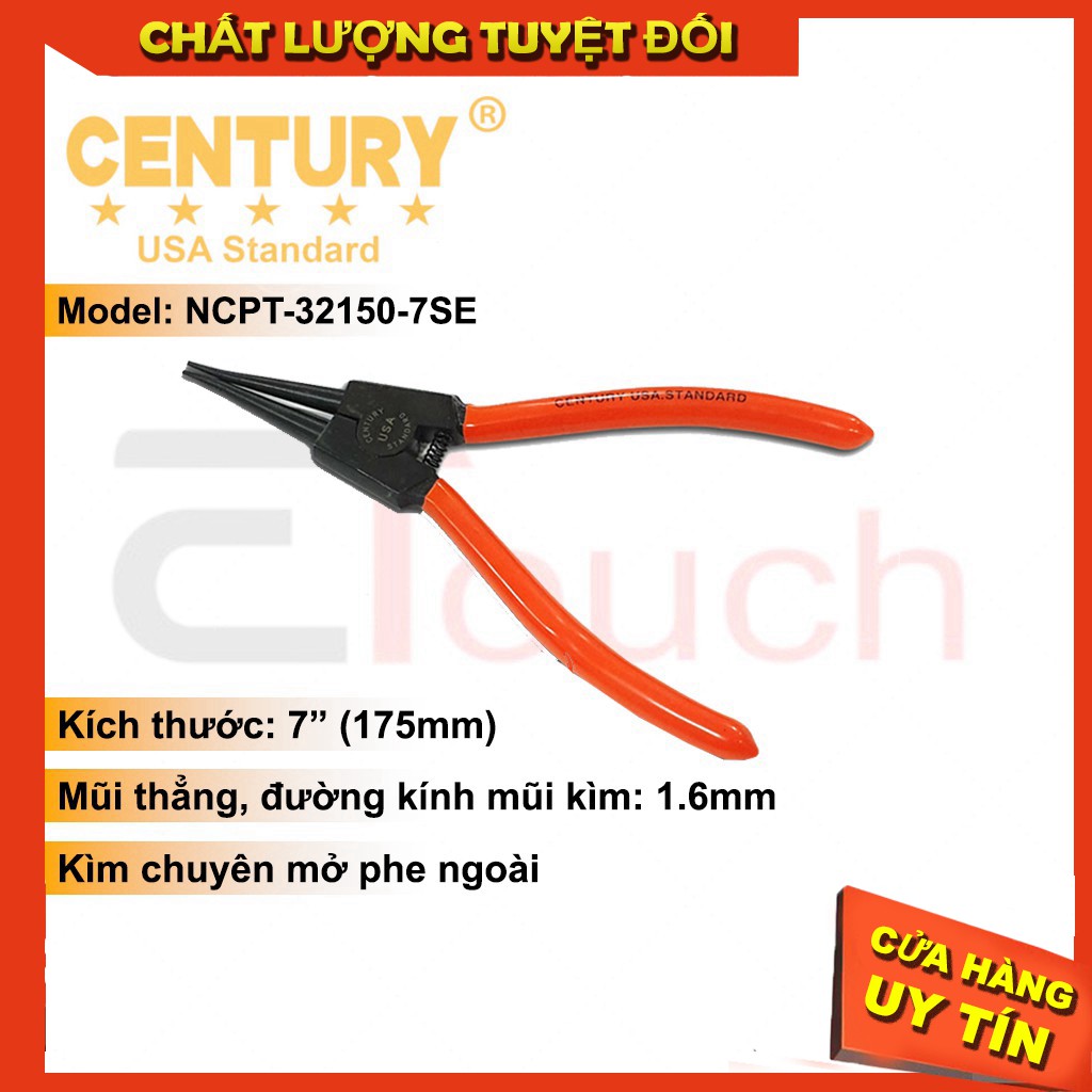 Kìm Mở Phe 7" (175mm) Ra Thẳng Century - NCPT-32150-7SE