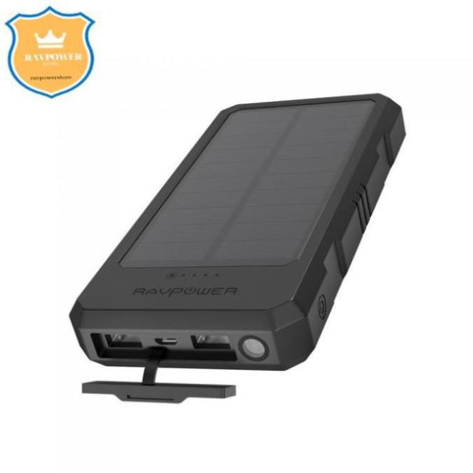 Sạc dự phòng Năng Lượng Mặt Trời RAVPower 30000mAh RP-PB124- THƯƠNG HIỆU USA- HÀNG CHÍNH HÃNG