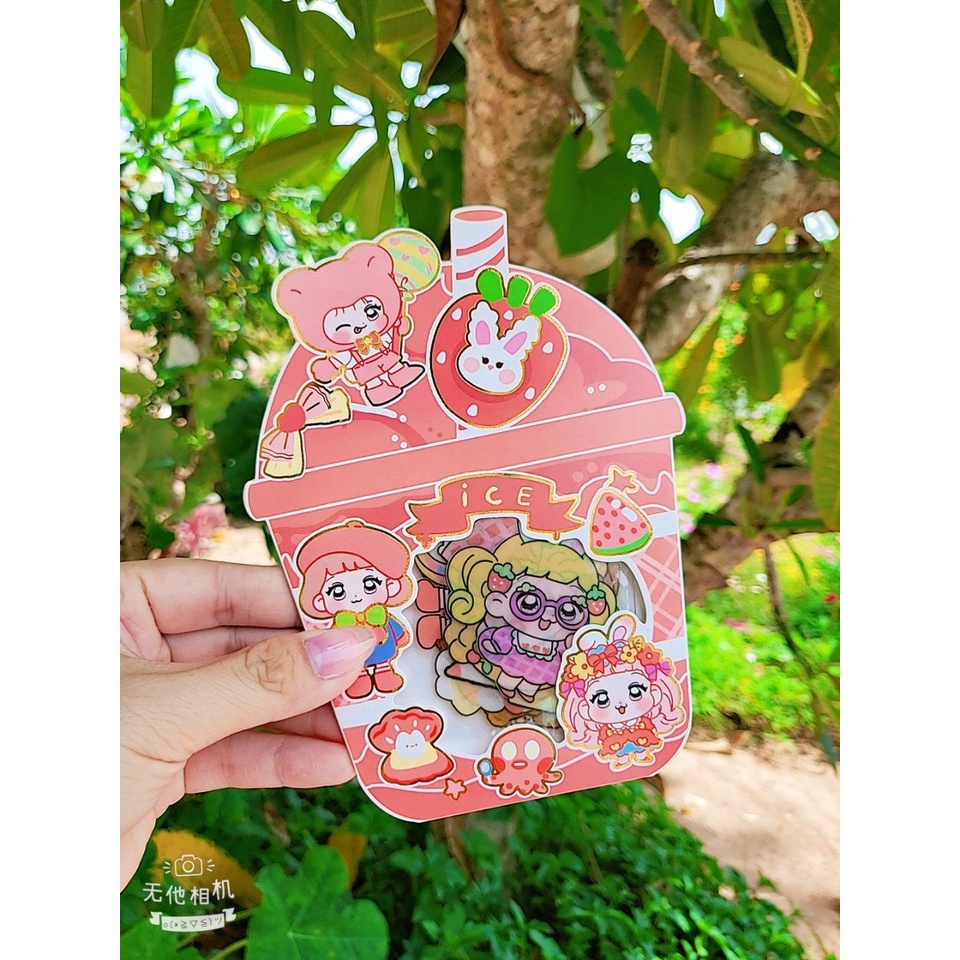 Gói sicker trà sữa